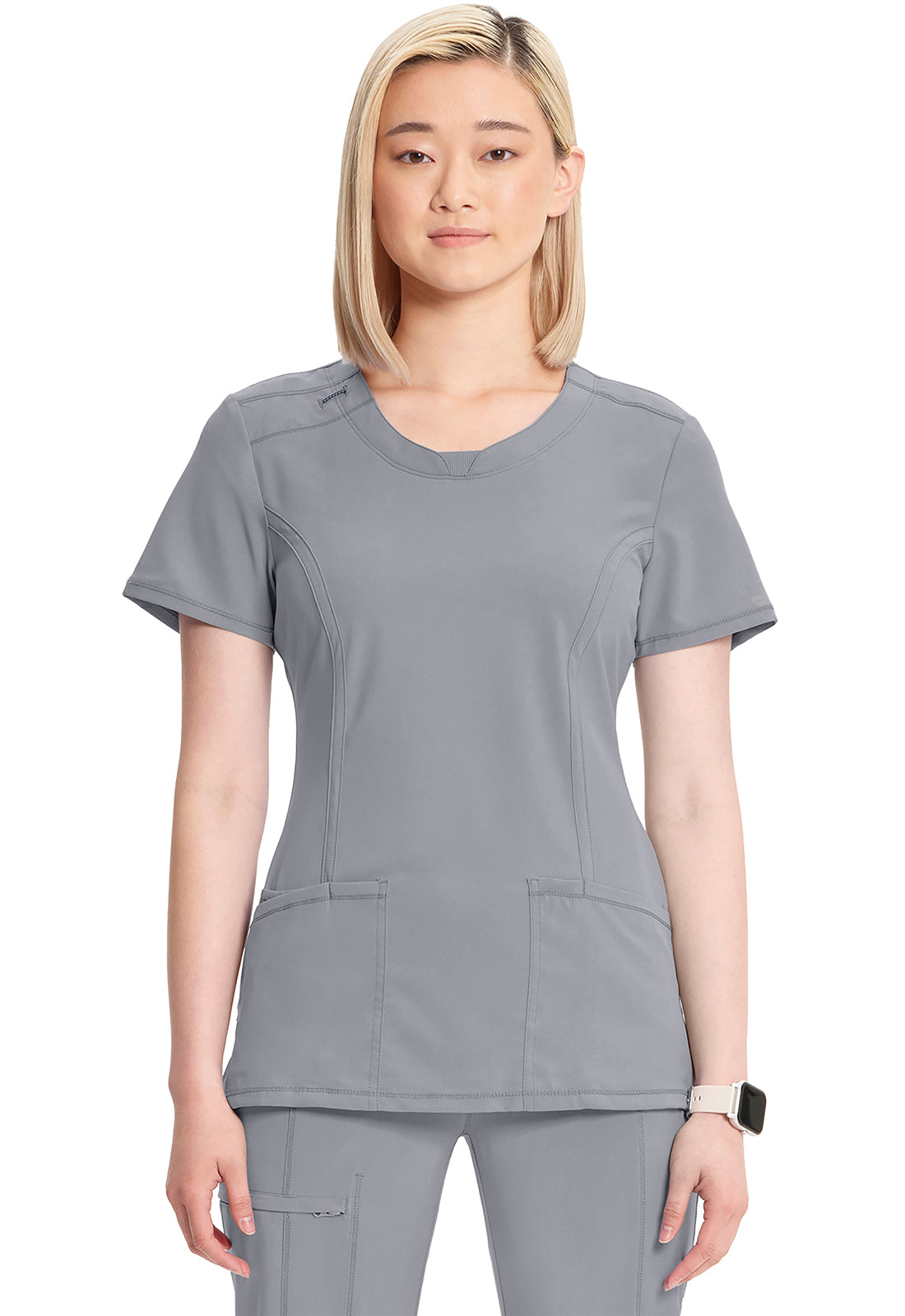 Contemporary Round Neck Scrub Top | Infinity Collection