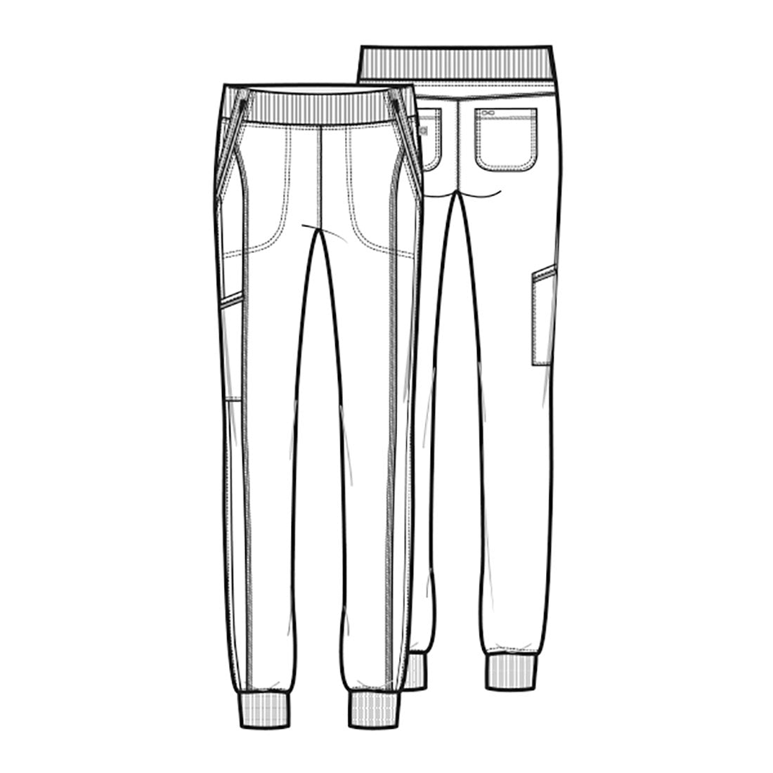 Infinity Mid Rise Jogger Scrub Pants - Comfortable Stretch & Easy Care for Healthcare Professionals