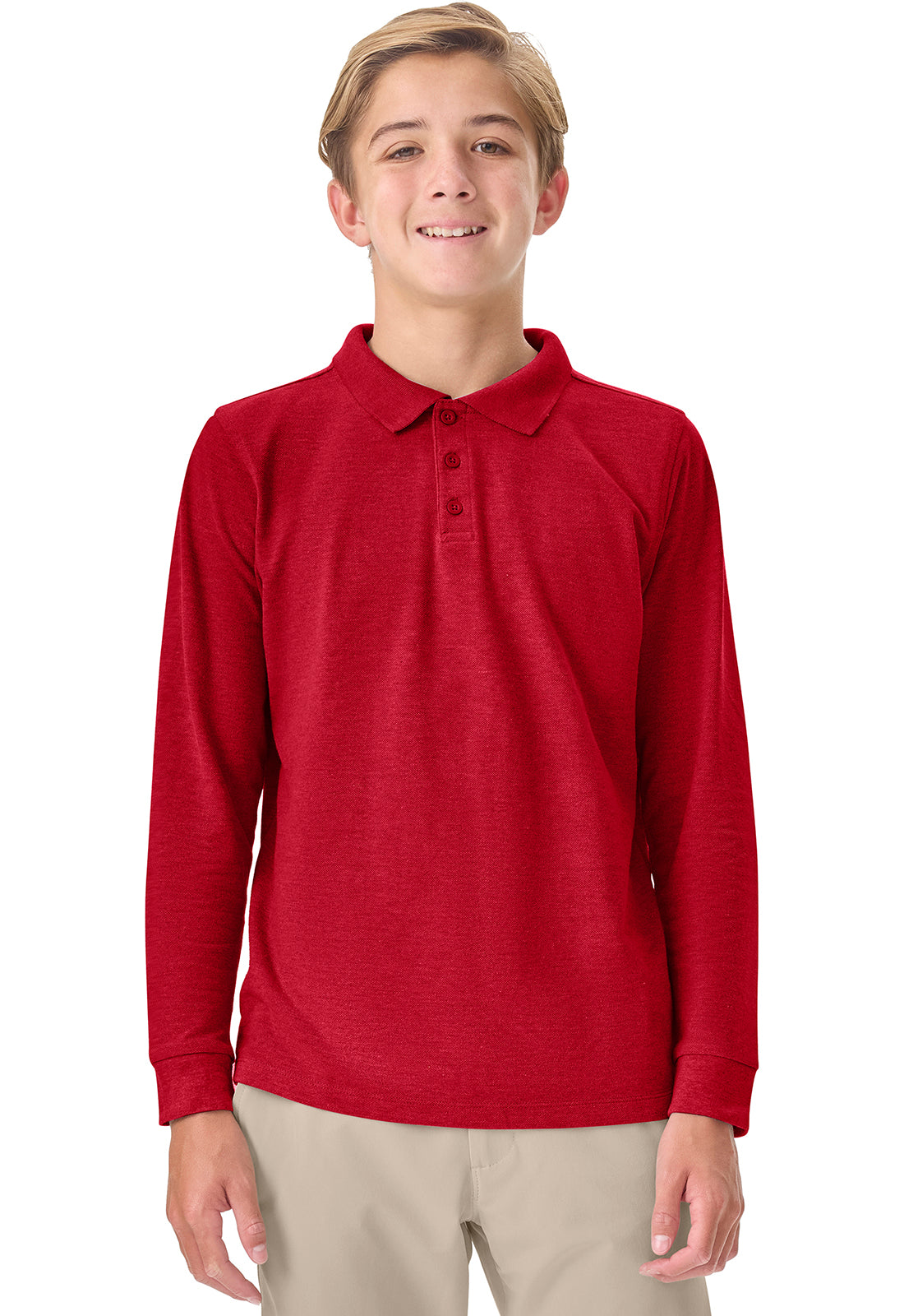 Adult Long Sleeve Pique Polo