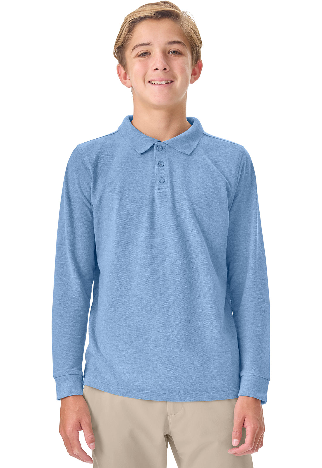 Adult Long Sleeve Pique Polo