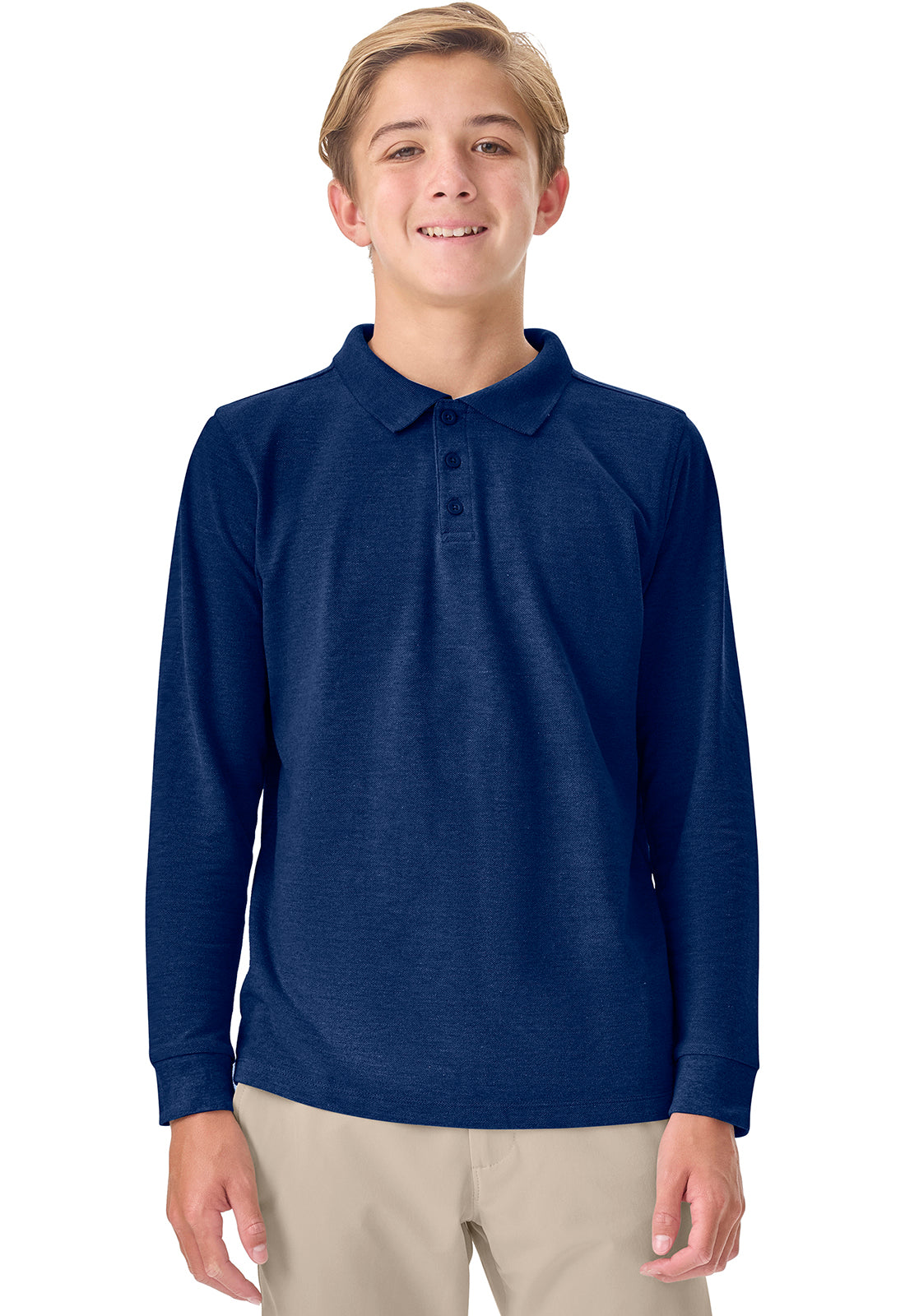 Adult Long Sleeve Pique Polo