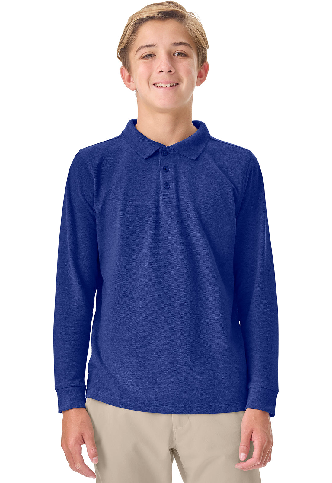 Adult Long Sleeve Pique Polo