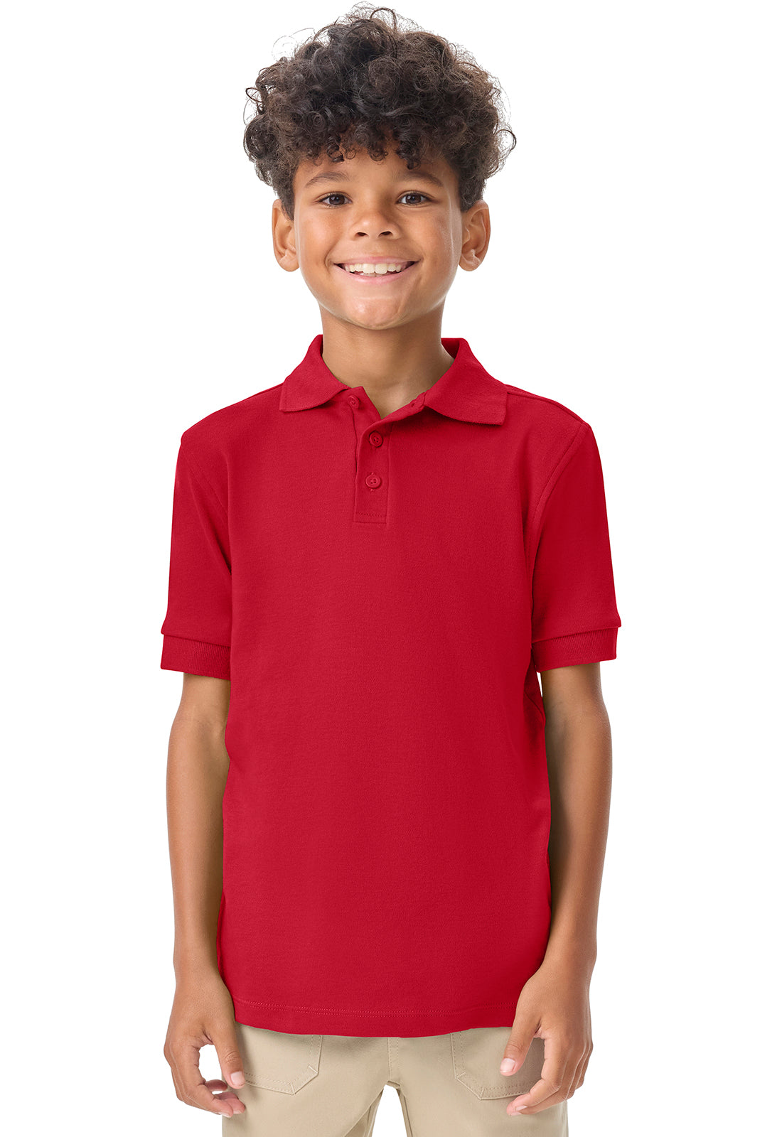 Youth Short Sleeve Interlock Polo