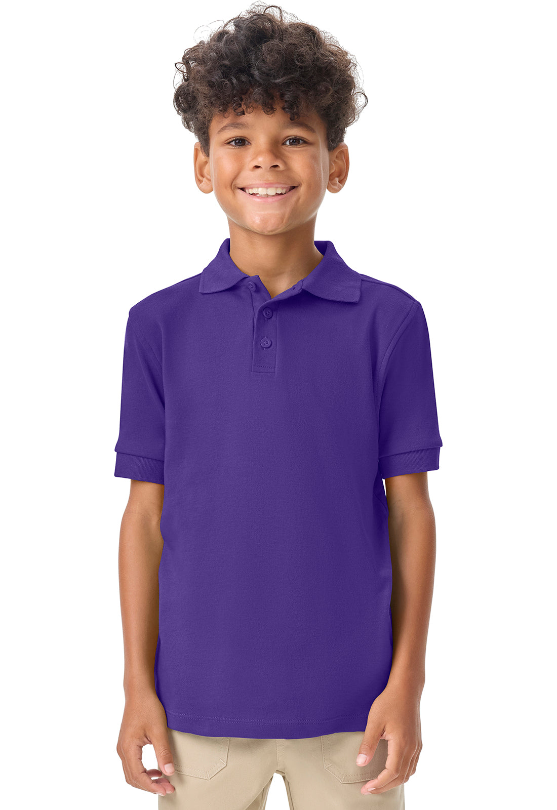 Youth Short Sleeve Interlock Polo
