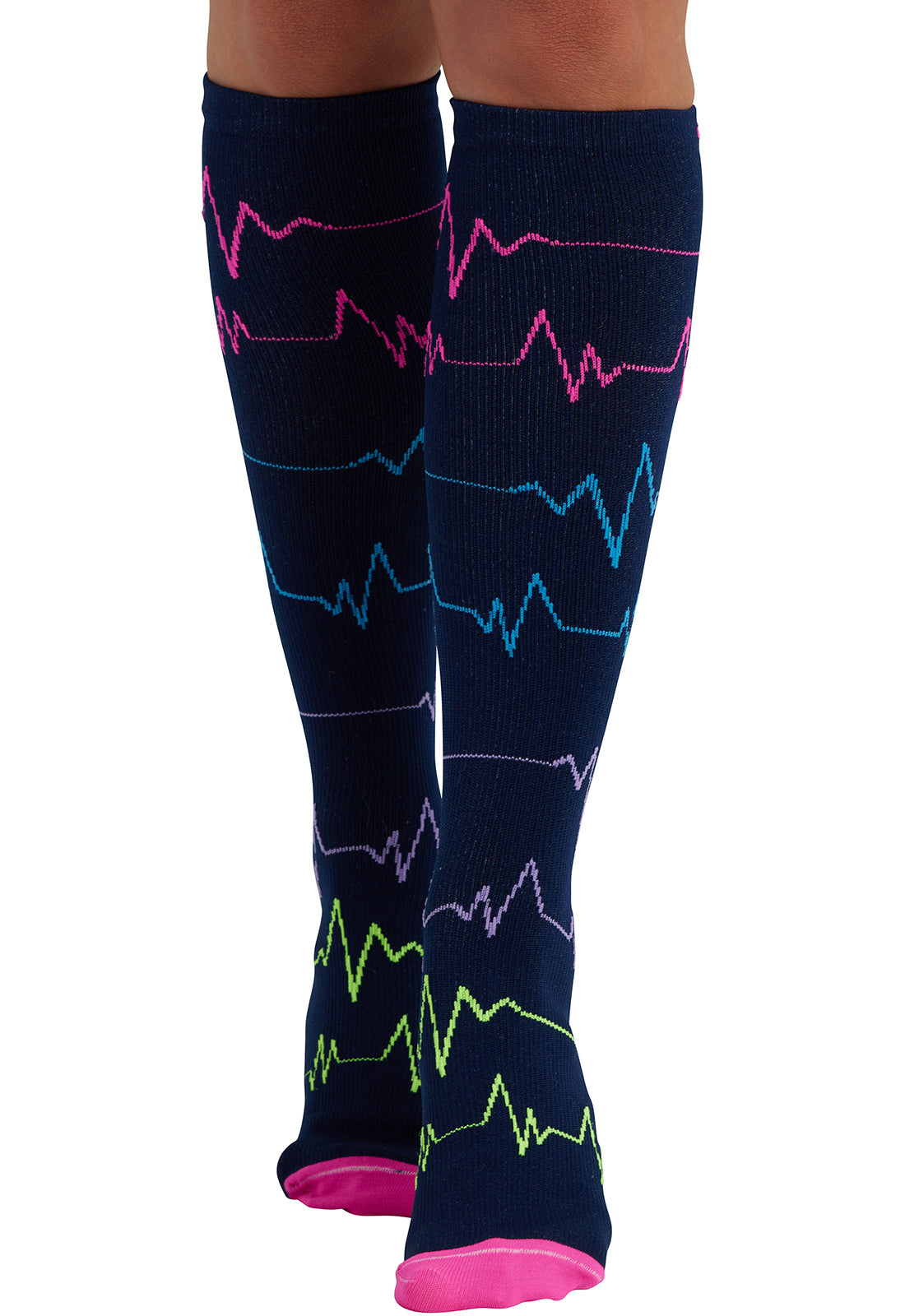 Cherokee Legwear, Women's 10-15Hg Compression Socks in EKG