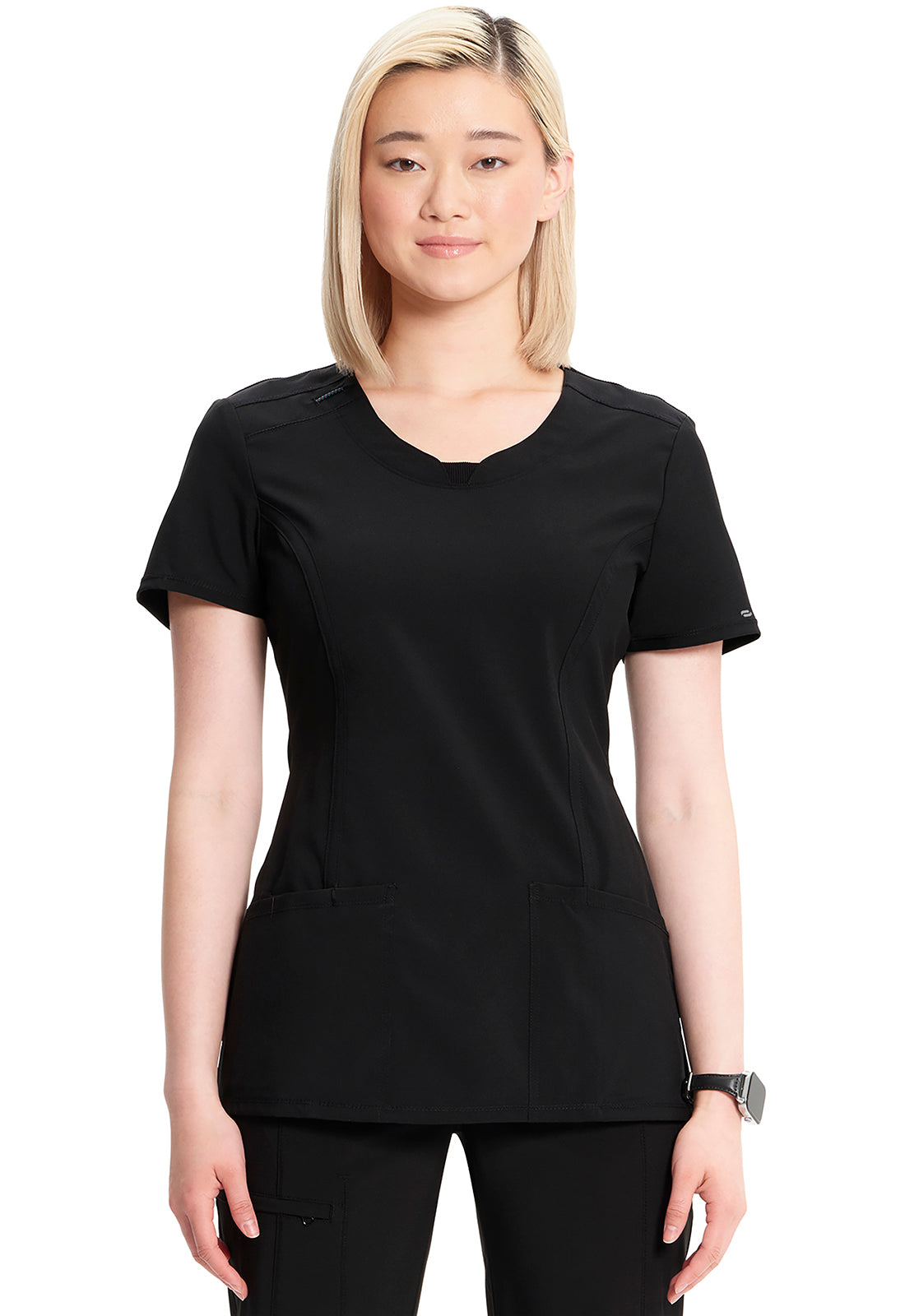 Contemporary Round Neck Scrub Top | Infinity Collection