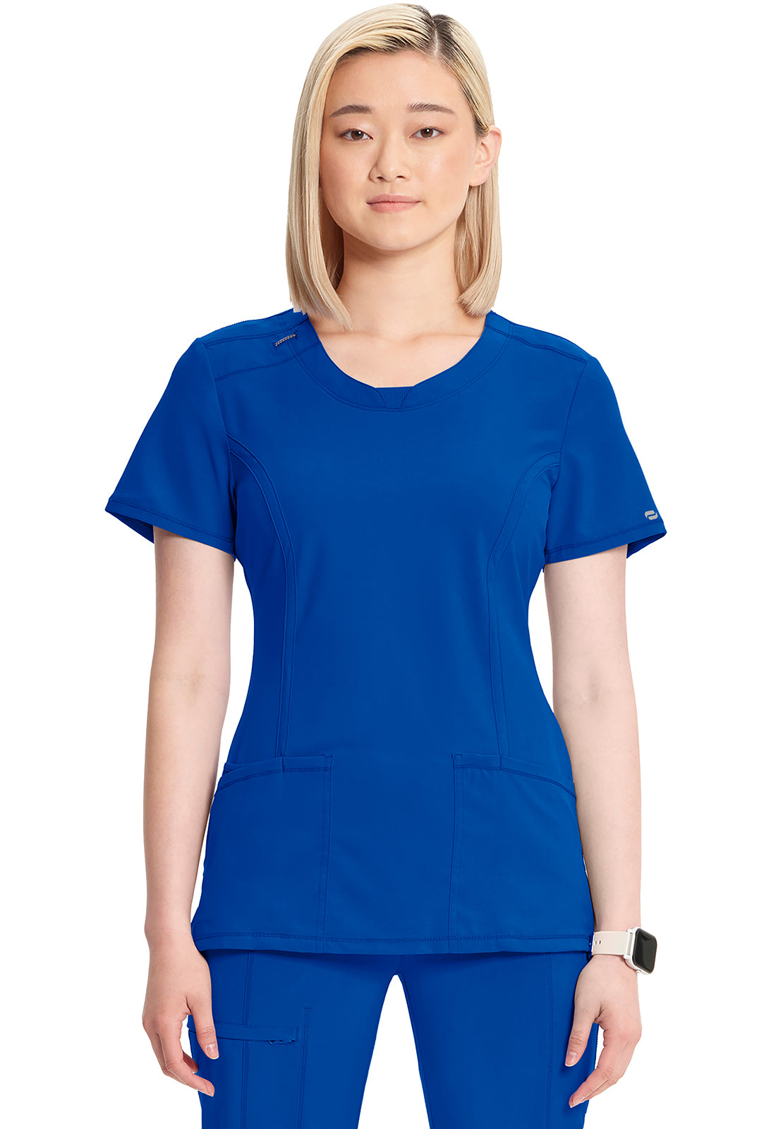 Contemporary Round Neck Scrub Top | Infinity Collection