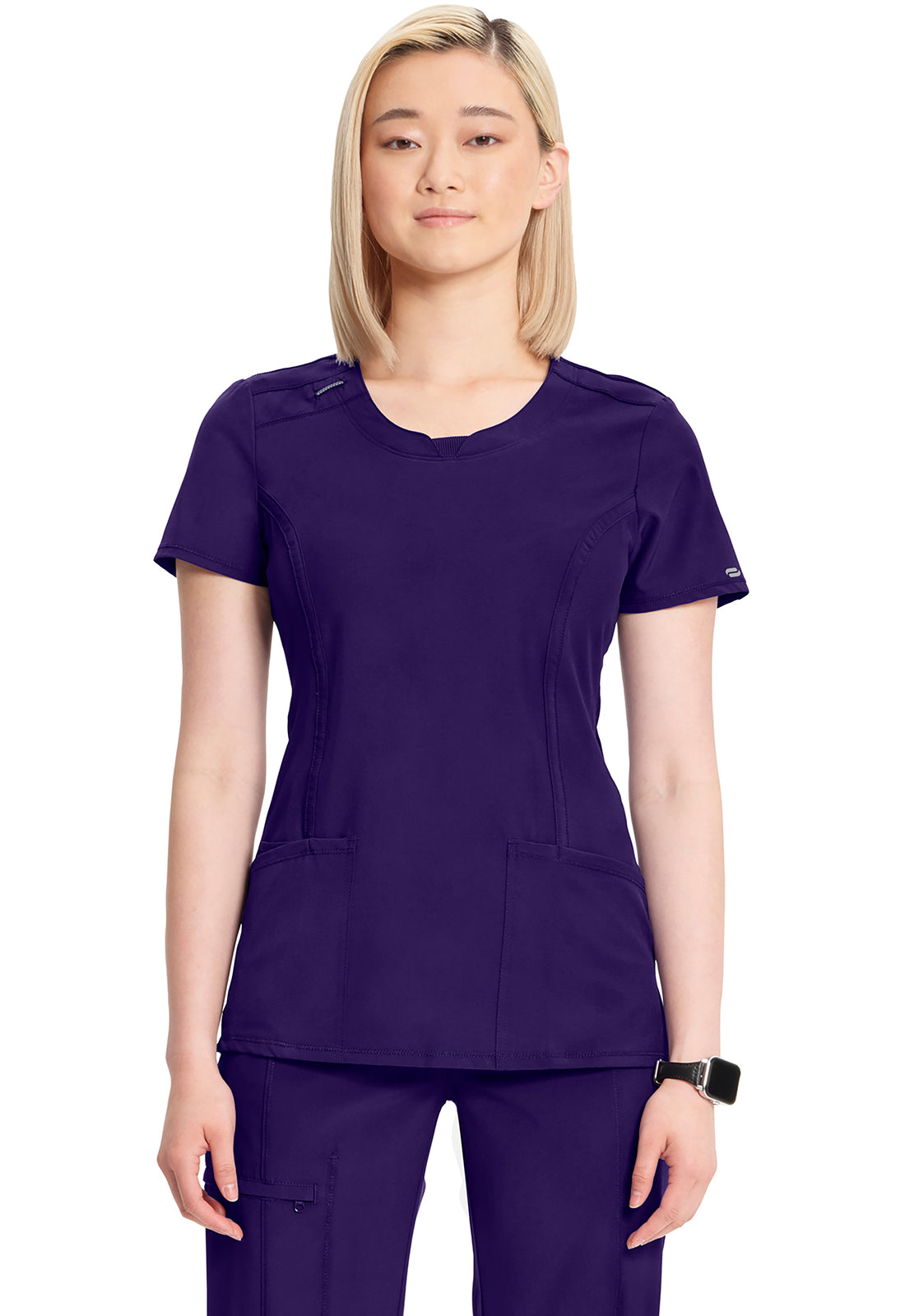 Contemporary Round Neck Scrub Top | Infinity Collection