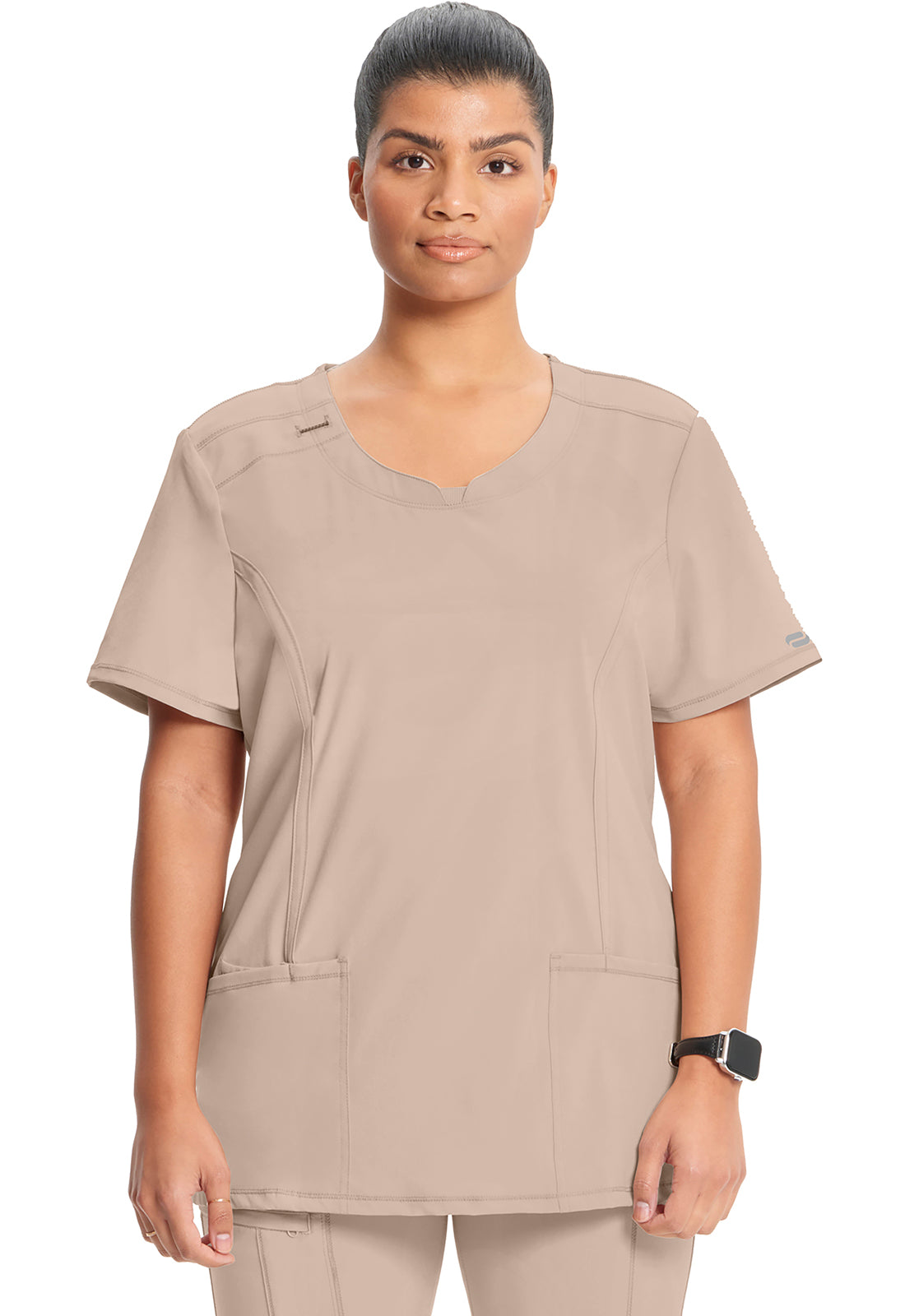 Contemporary Round Neck Scrub Top | Infinity Collection