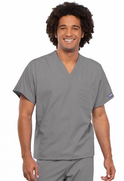 Unisex V-Neck Tunic Scrub Top with Chest Pocket & Pen Slot – WW Originals
