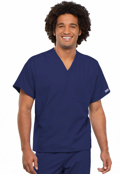 Unisex V-Neck Tunic Scrub Top with Chest Pocket & Pen Slot – WW Originals