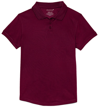 Girls Short Sleeve Moisture Wicking Polo