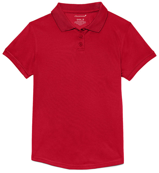 Girls Short Sleeve Moisture Wicking Polo