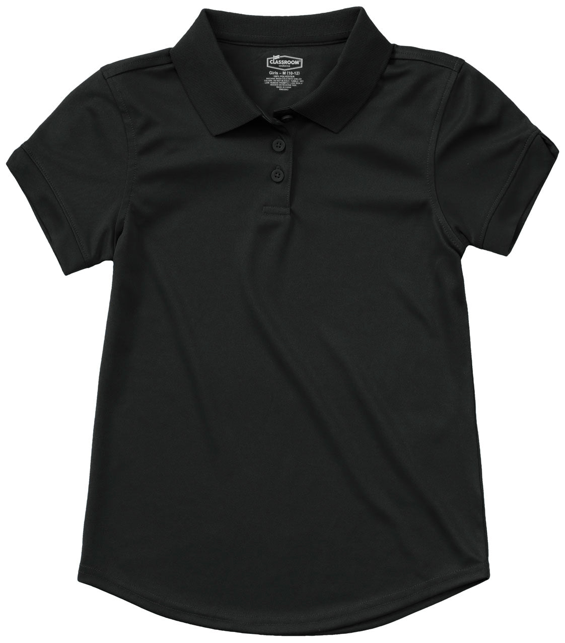 Girls Short Sleeve Moisture Wicking Polo