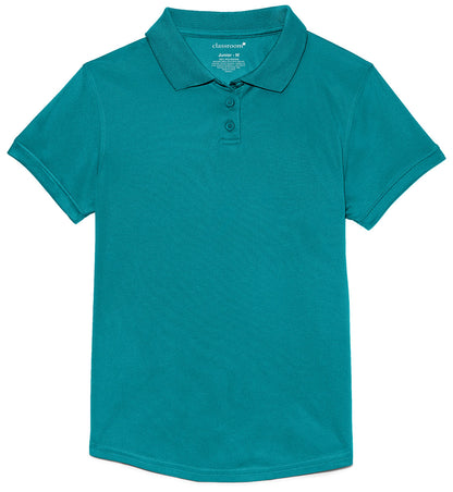 Girls Short Sleeve Moisture Wicking Polo
