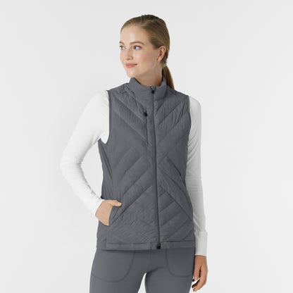 Layers Women's Quilted Scrub Vest