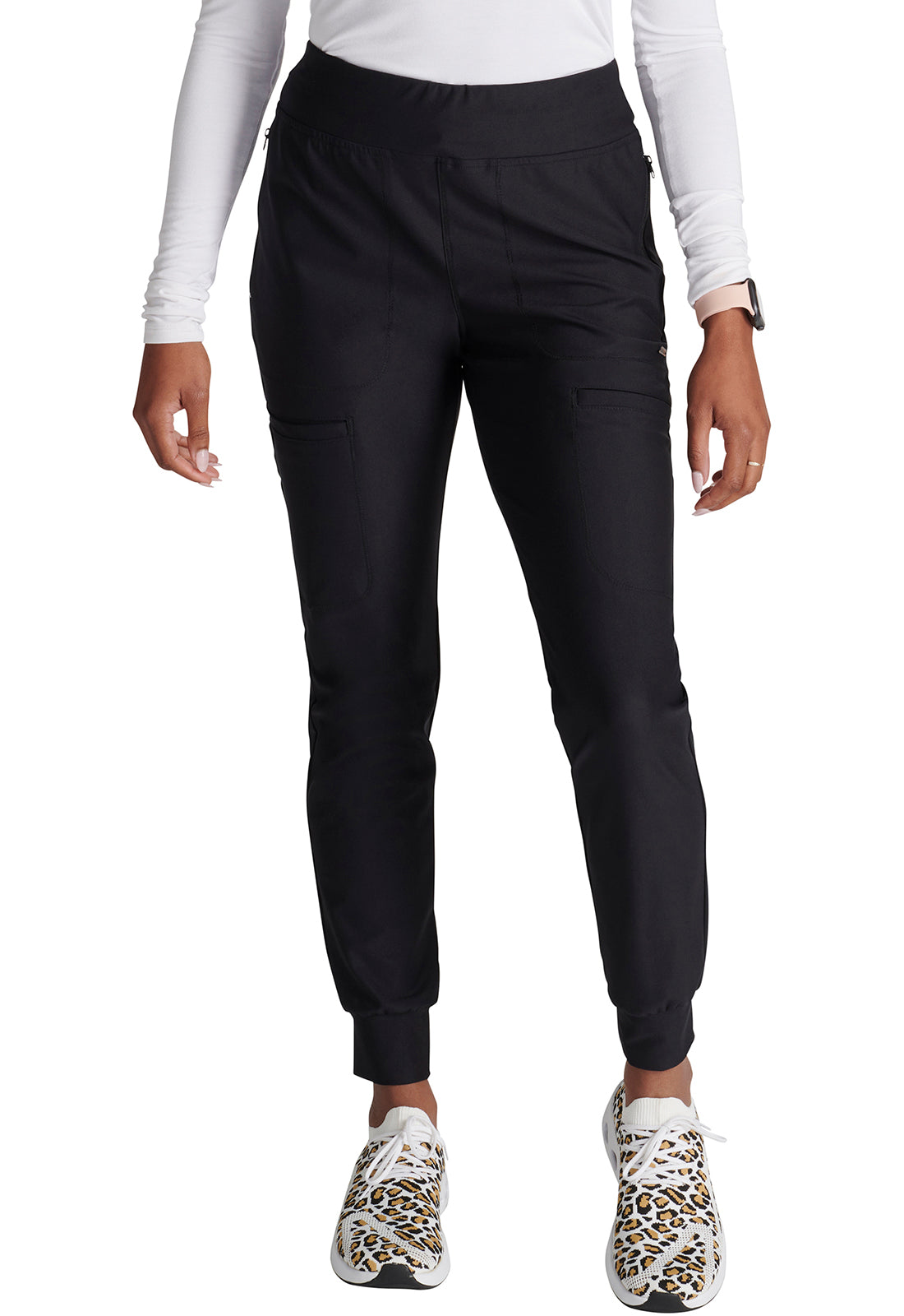 Mid Rise Tapered Leg Drawstring Pant