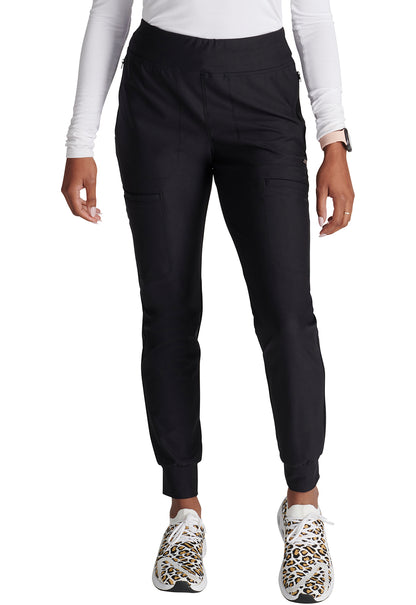 Mid Rise Tapered Leg Drawstring Pant