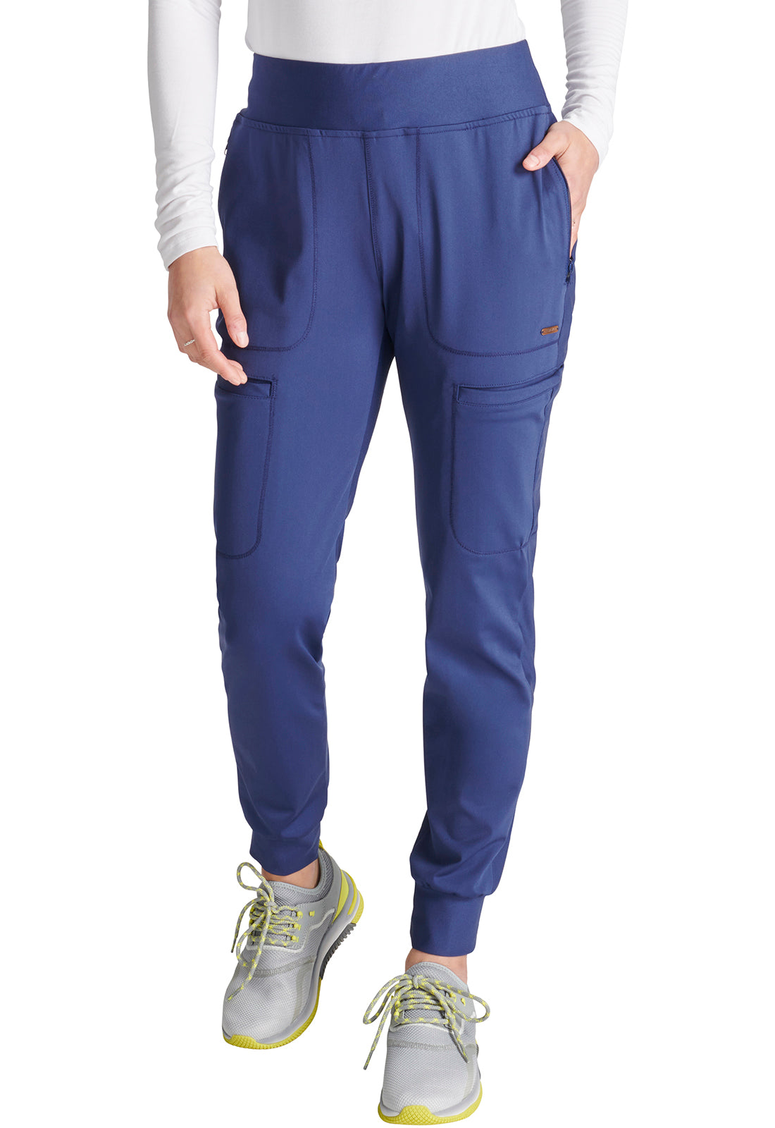 Mid Rise Tapered Leg Drawstring Pant