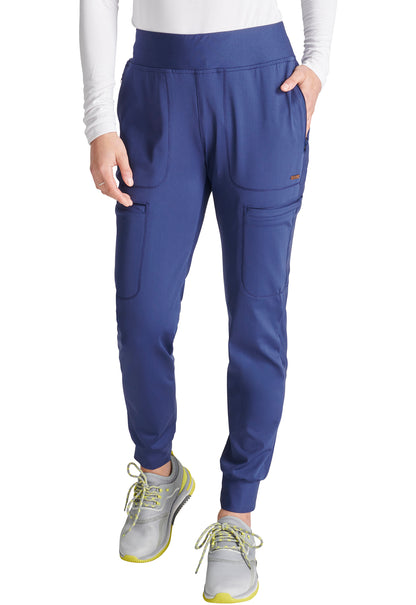 Mid Rise Tapered Leg Drawstring Pant
