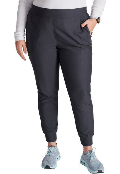 Mid Rise Tapered Leg Drawstring Pant