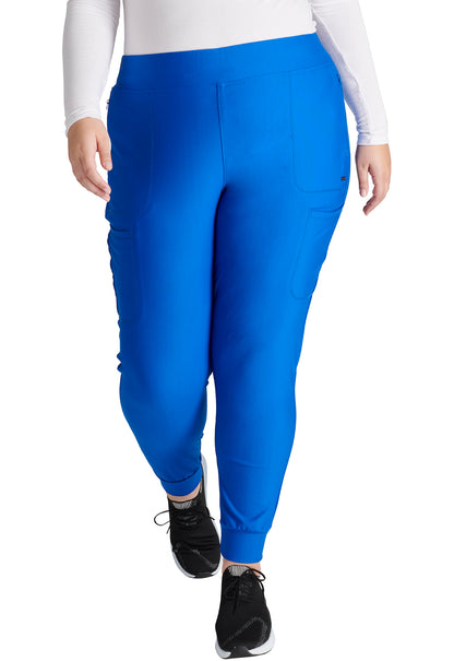 Mid Rise Tapered Leg Drawstring Pant
