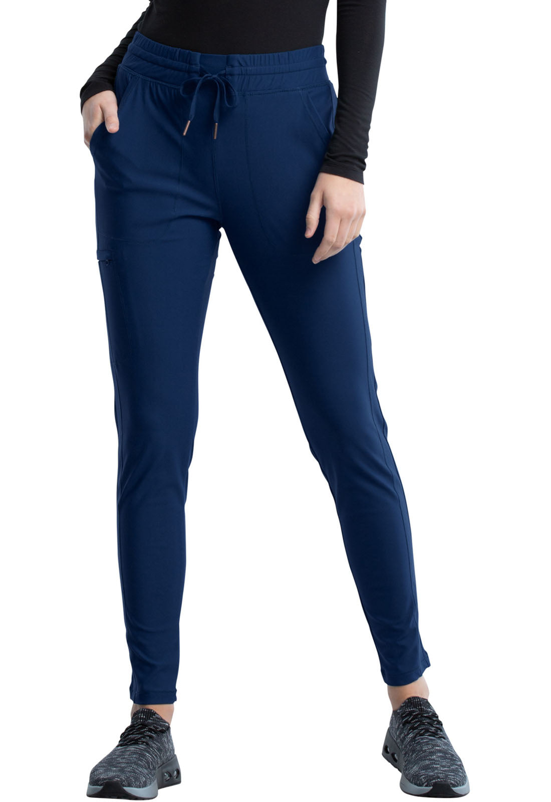 Mid Rise Tapered Leg Drawstring Pant By Cherokee Form
