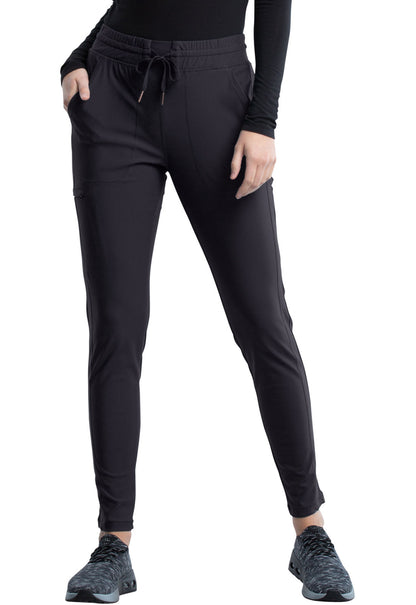 Mid Rise Tapered Leg Drawstring Pant By Cherokee Form