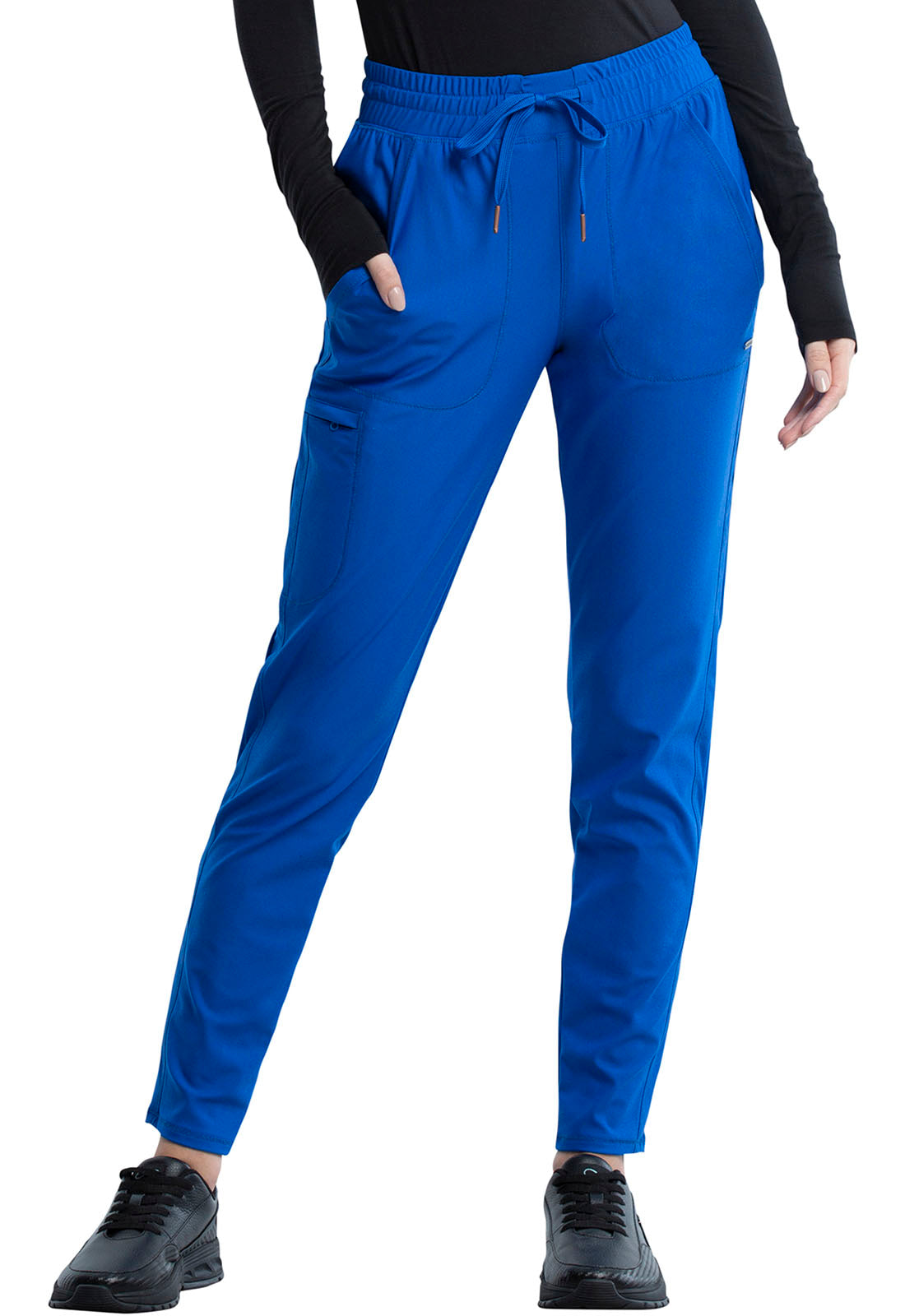 Mid Rise Tapered Leg Drawstring Pant By Cherokee Form