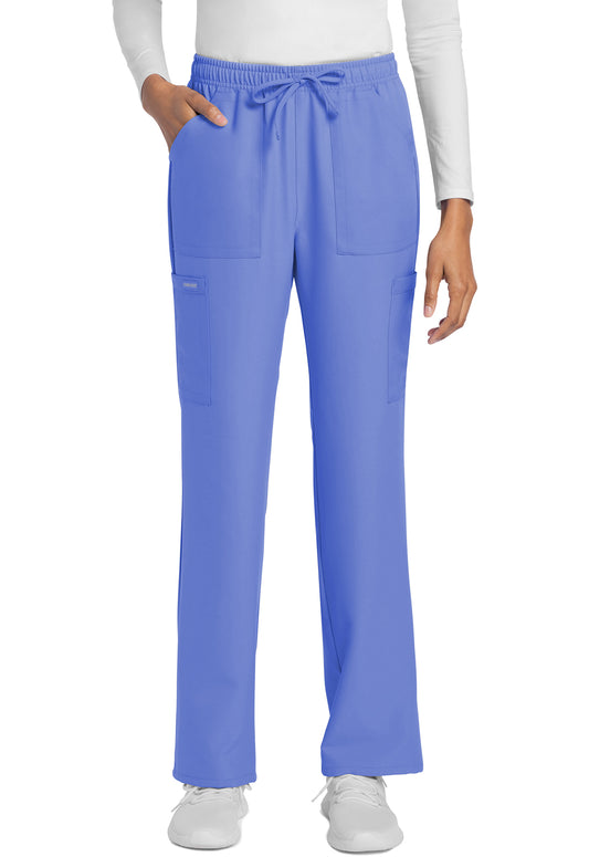 Cherokee Pantalon Travail Femme Low Rise Jambe Droite à Cordon - Uniforme Médical Confortable