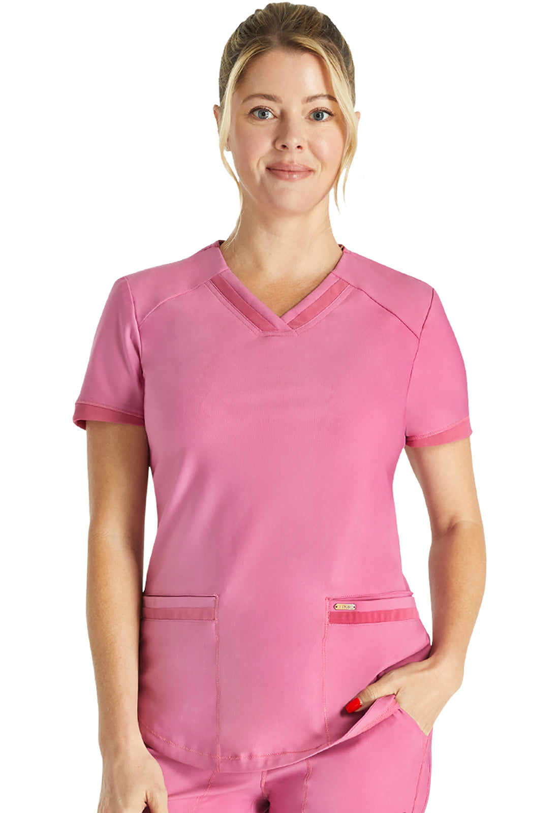 V-Neck Top By Cherokee Form