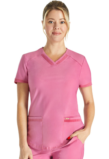 V-Neck Top By Cherokee Form