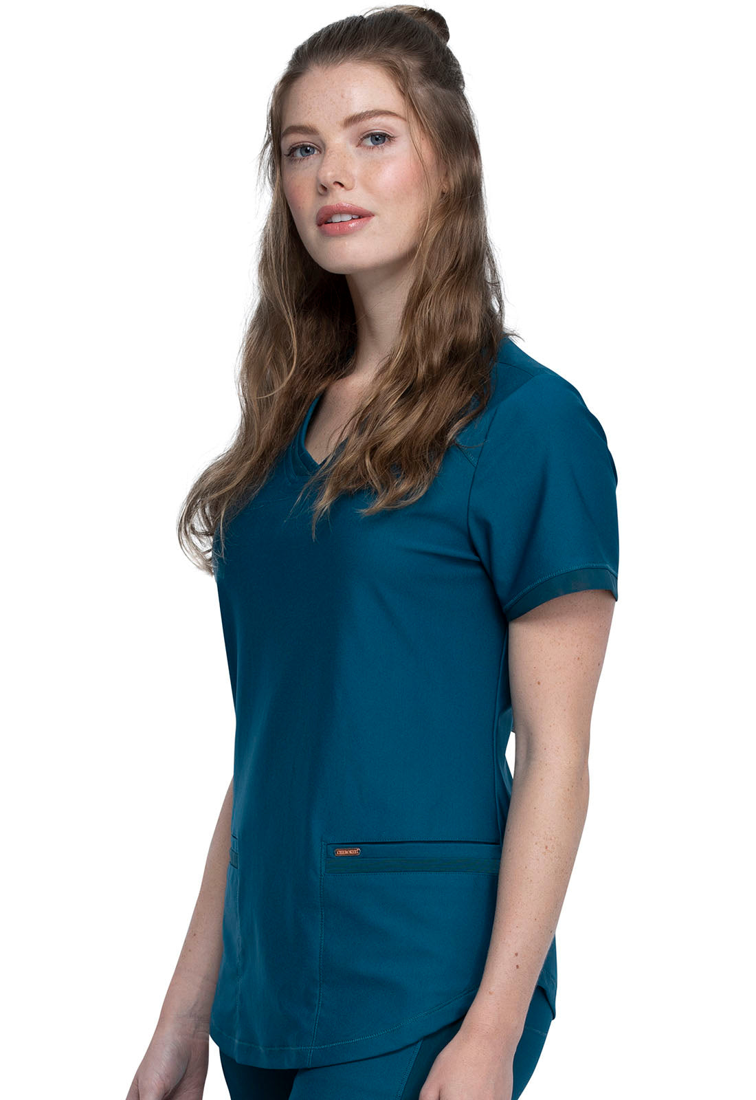 V-Neck Top By Cherokee Form