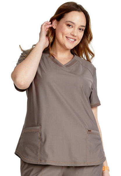 V-Neck Top By Cherokee Form