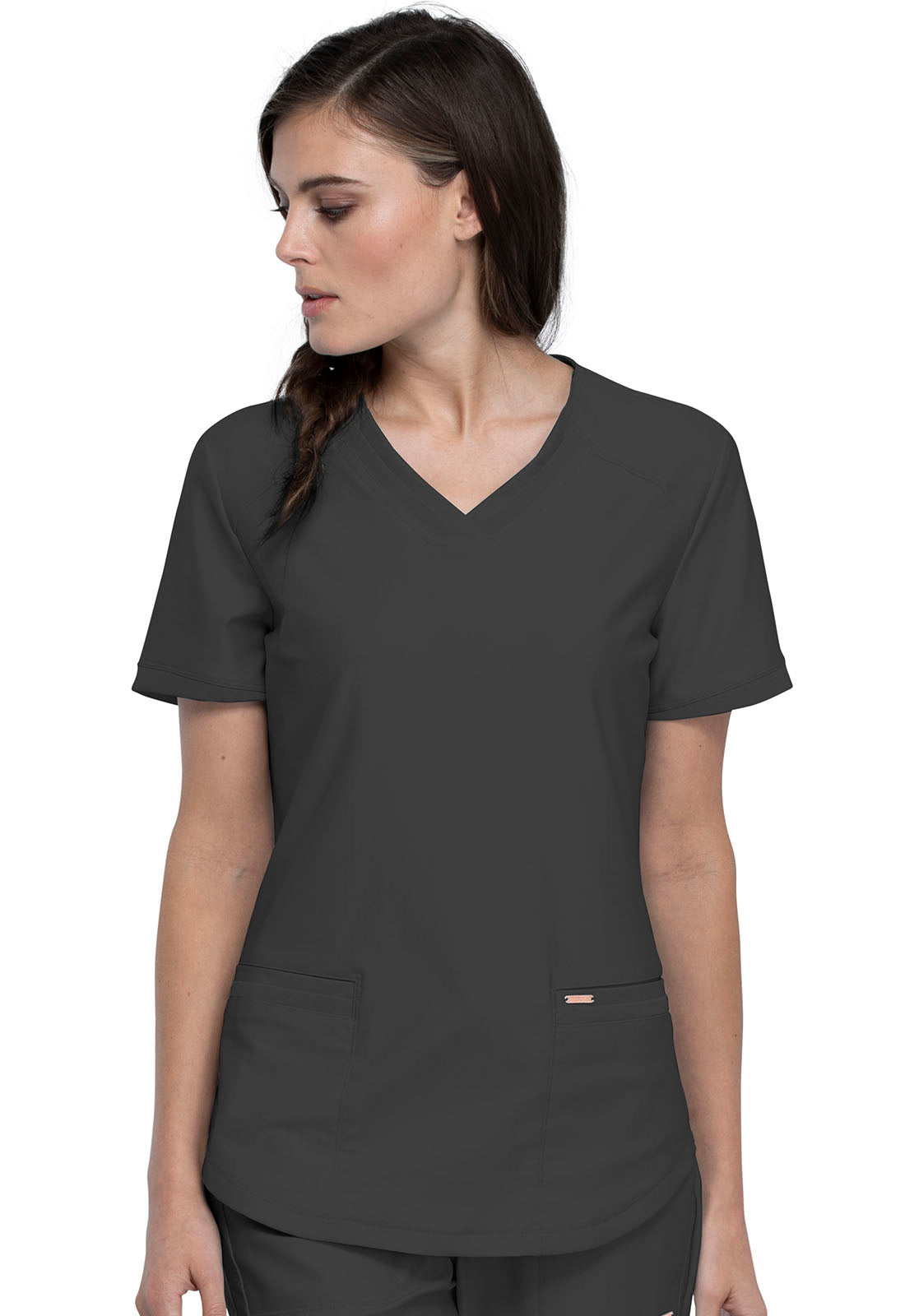 V-Neck Top By Cherokee Form