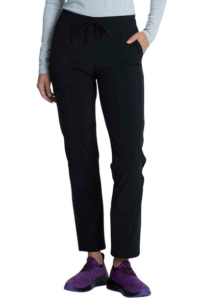 Mid Rise Drawstring Tapered Leg Pant
