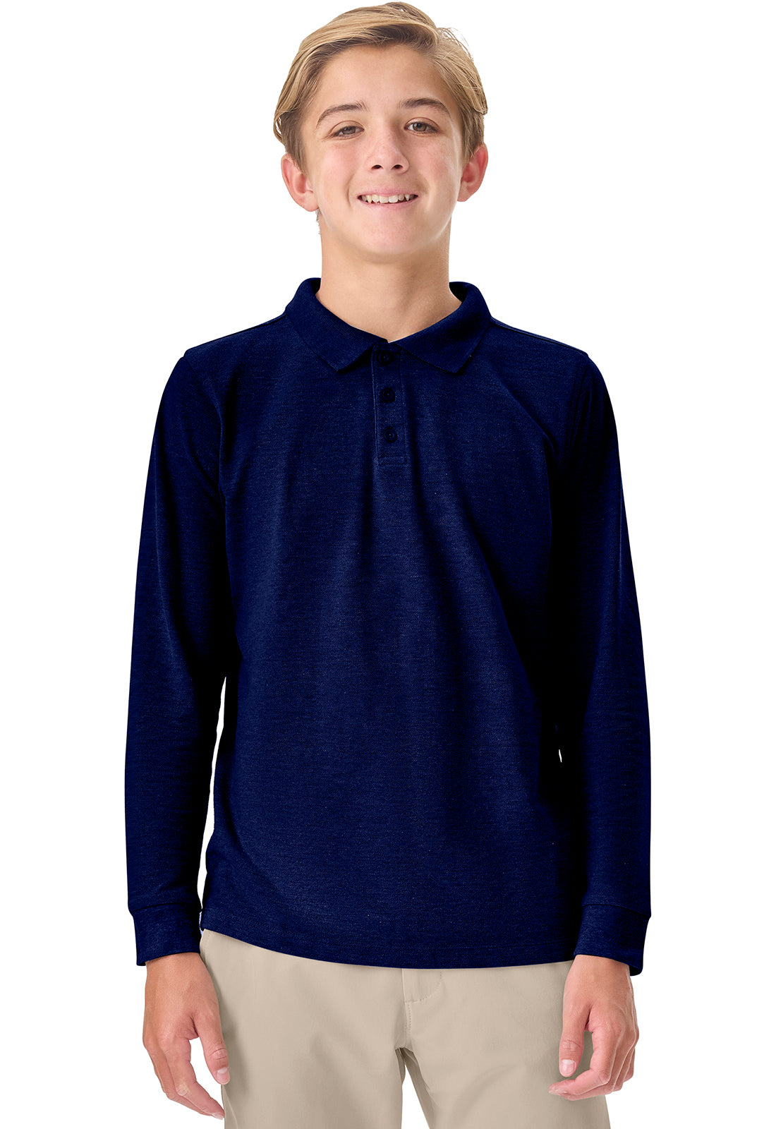 Adult Long Sleeve Pique Polo