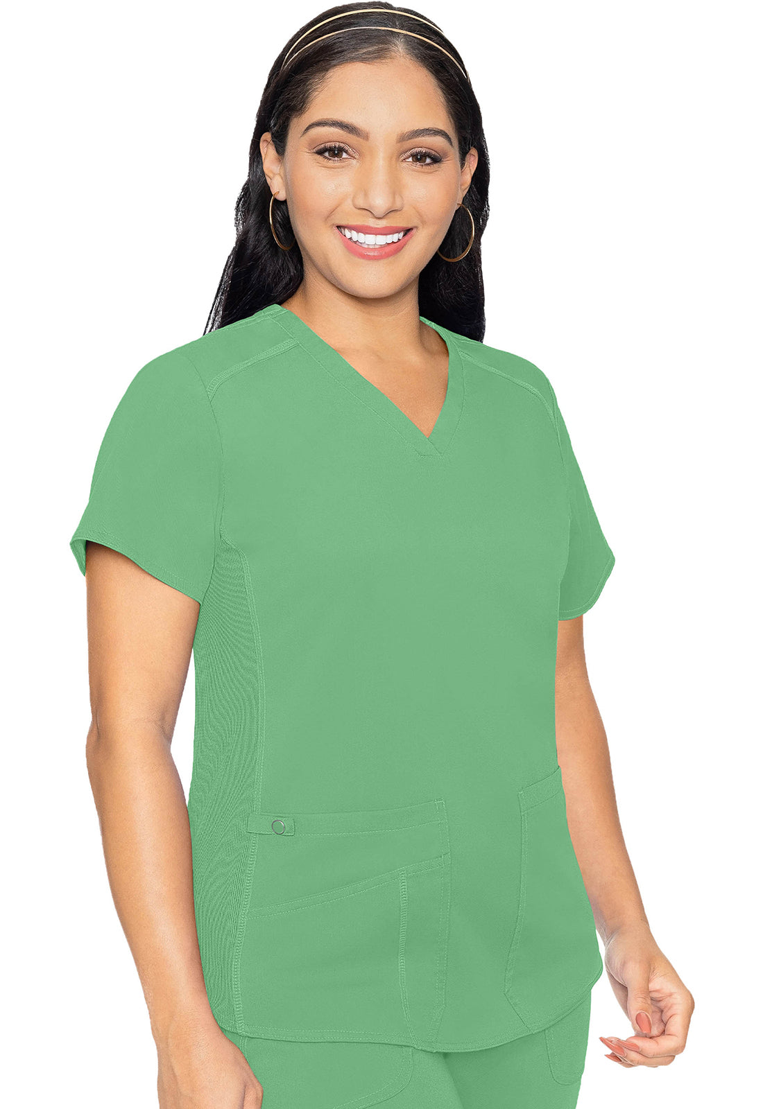 MC Touch, V Neck Shirttail Top