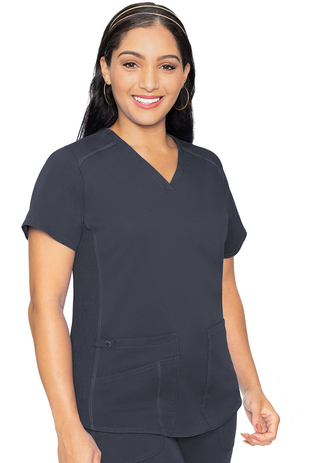 MC Touch, V Neck Shirttail Top